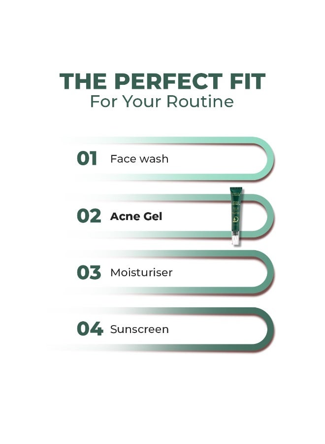Conscious Chemist® Rapid Relief Acne Spot Corrector Gel | 15g | Triple-Action Treatment with 2% Salicylic Acid & Azelaic Acid | Clears Pimples, Reduces Redness & Fades Dark Spots | For Men & Women - Image 2